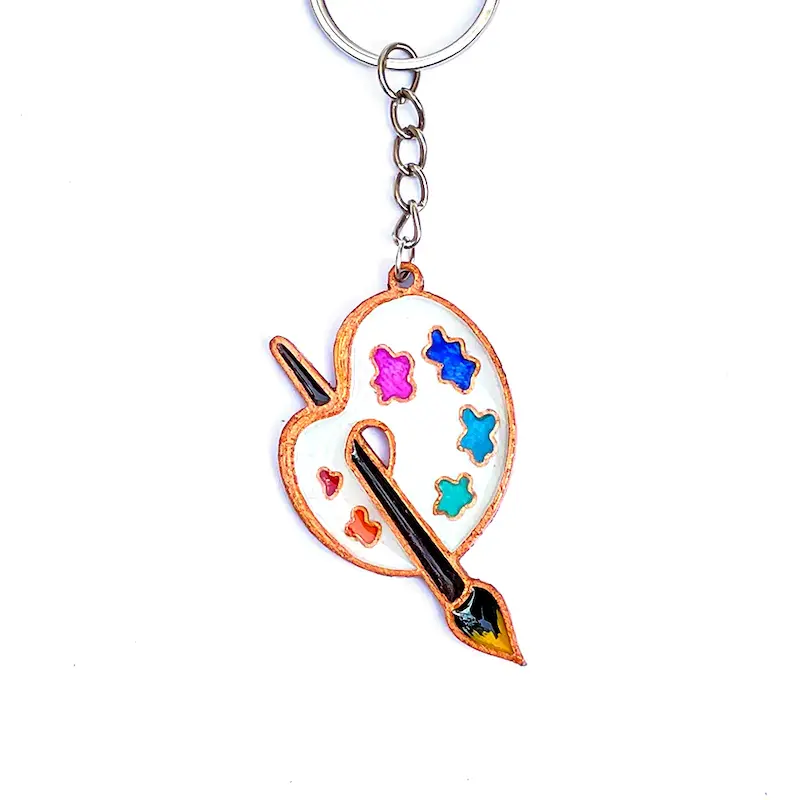 آویز کلید رزینی و پلاستیکی دست‌ساز