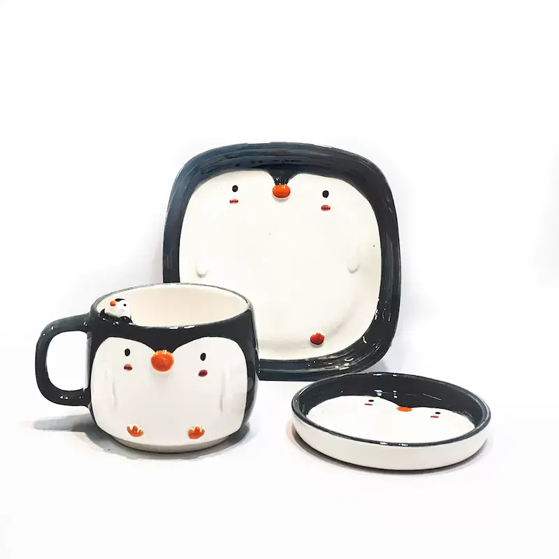 ست سرامیکی پنگوئن 