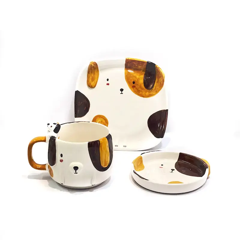 ست سرامیکی طرح سگ 