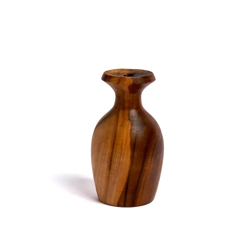 گلدان دست ساز با چوب طبیعی 