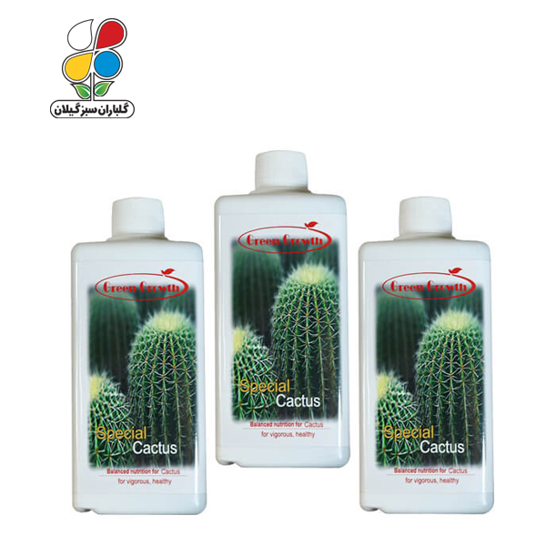 کود مایع کاکتوس گرین گروت ظرفیت 500 میلی لیتری بسته سه عددی مدل GPMS11 