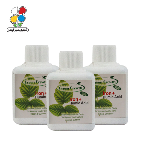 کود مایع آهن با هیومیک اسید گرین گروت بسته 3 عددی مدل GPMS11 