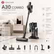 جارو شارژی و جاروبرقی عصایی Roborock A30 Combo