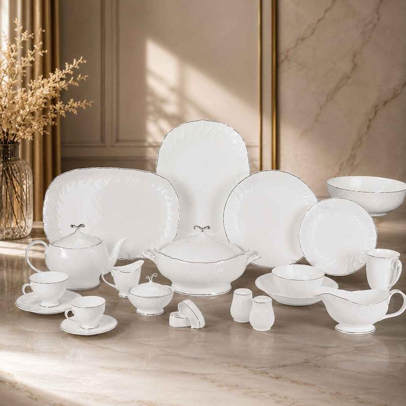 سرویس کامل 12 نفره 110 پارچه REGENCY & ROSENTHAL پلاتینیوم ( قبل از ثبت سفارش تماس بگیرید )