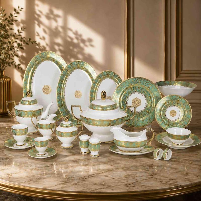 سرویس کامل طلاکوب 12 نفره 98 پارچه REGENCY ( قبل از ثبت سفارش تماس بگیرید )