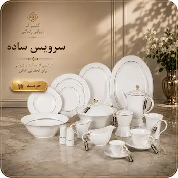 خرید سرویس چینی ساده از گلبرگ