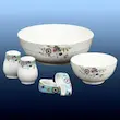 سرویس کامل 18 نفره 110 پارچه REGENCY & ROSENTHAL گل دار ( قبل از ثبت سفارش تماس بگیرید )