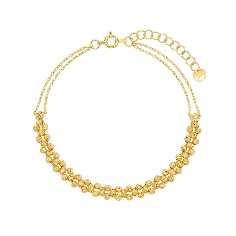 دستبند زنانه طلا ۱۸ عیار دستبند مینیمال البرنادو گالری پورقلی