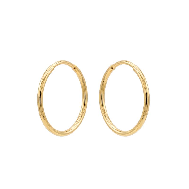 گوشواره طلا ۱۸ عیار حلقه ای گالری طلا لیورا