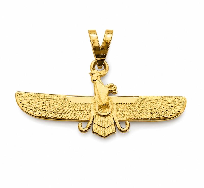 آویز طلا ۱۸ عیار آویز گردنبند فروهر ری گلد