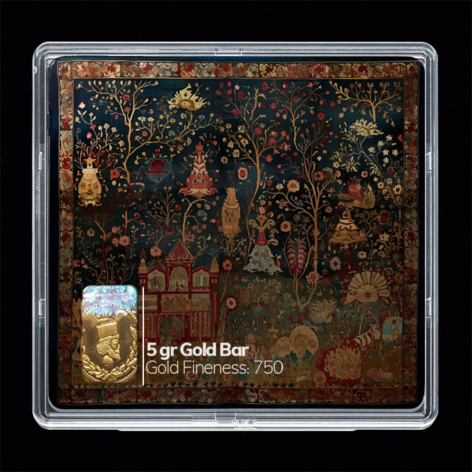 شمش طلا 18 عیار مدل مینیاتوری کد SG10614