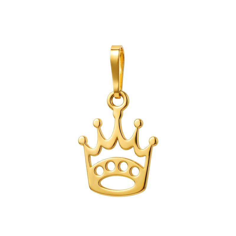 آویز طلا ۱۸ عیار تاج گالری سین سین