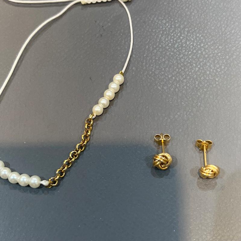 گوشواره طلا ۱۸ عیار گوشواره گره گالری زرنوش