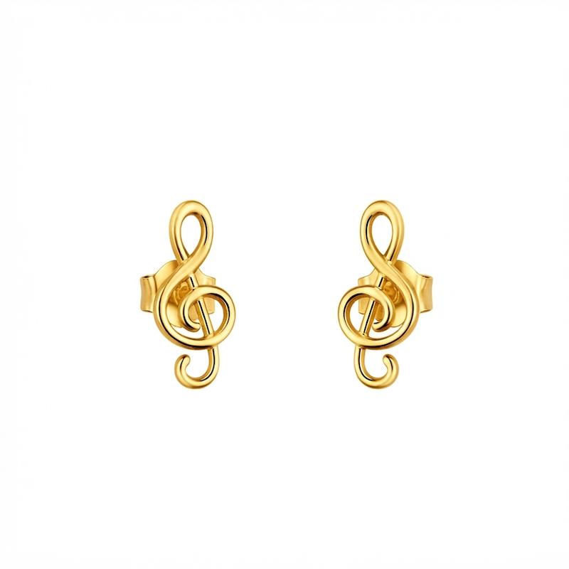 گوشواره زنانه طلا ۱۸ عیار گوشواره نت گالری طلای آوات