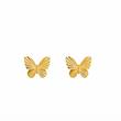 گوشواره زنانه طلا ۱۸ عیار گوشواره تراش پروانه گالری طلای آوات