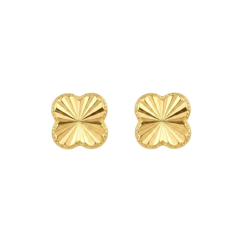 گوشواره زنانه طلا ۱۸ عیار ونکلیف گالری طلای ایرانه