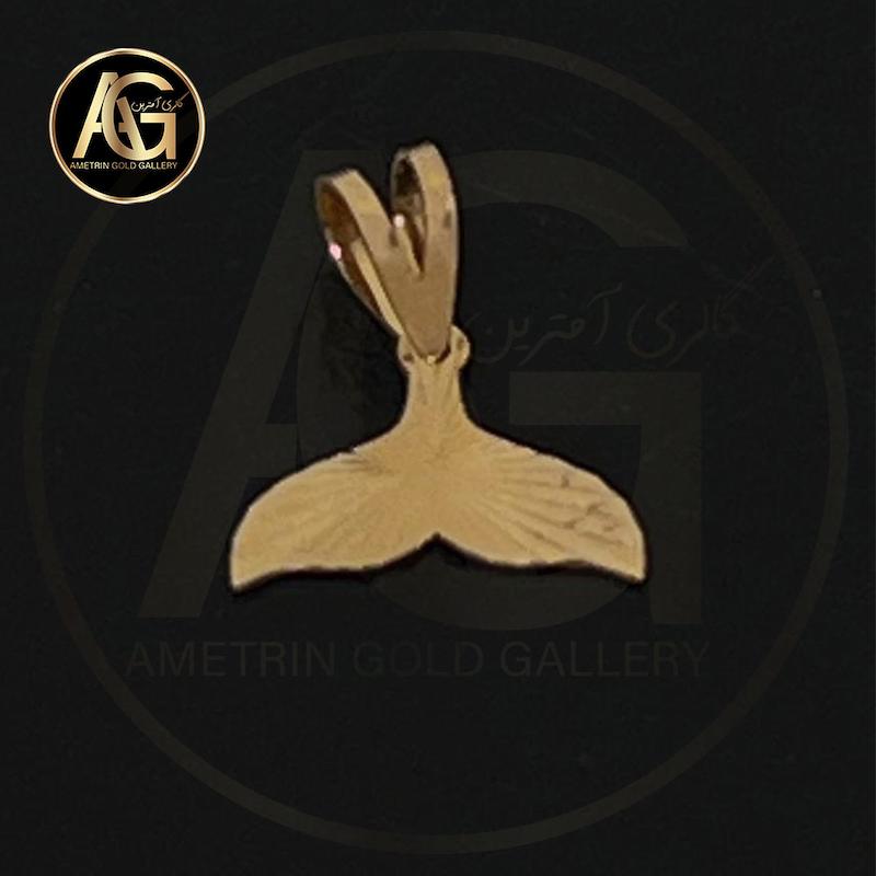 آویز زنانه طلا ۱۸ عیار آویز دم وال گالری آمترین