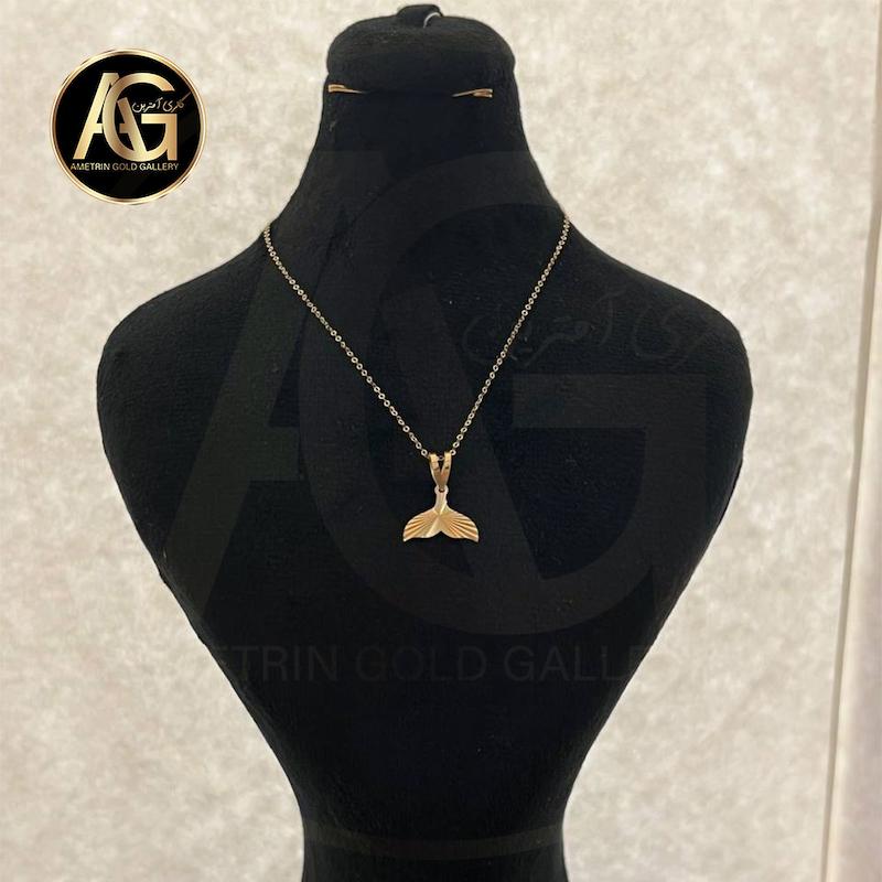 گردنبند زنانه طلا ۱۸ عیار گردنبند دم وال گالری آمترین