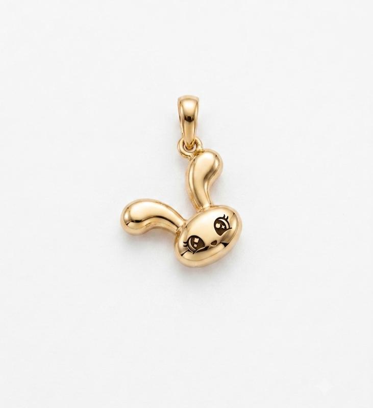 آویز بچگانه طلا ۱۸ عیار آویز خرگوش دخترانه گالری کاژه گلد