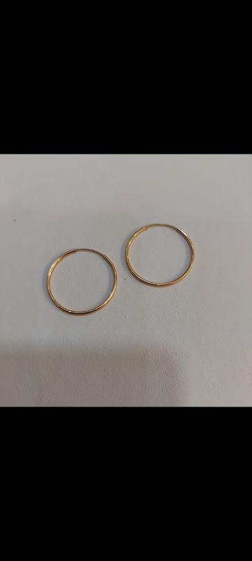 گوشواره زنانه طلا ۱۸ عیار گوشواره حلقه ای فندق