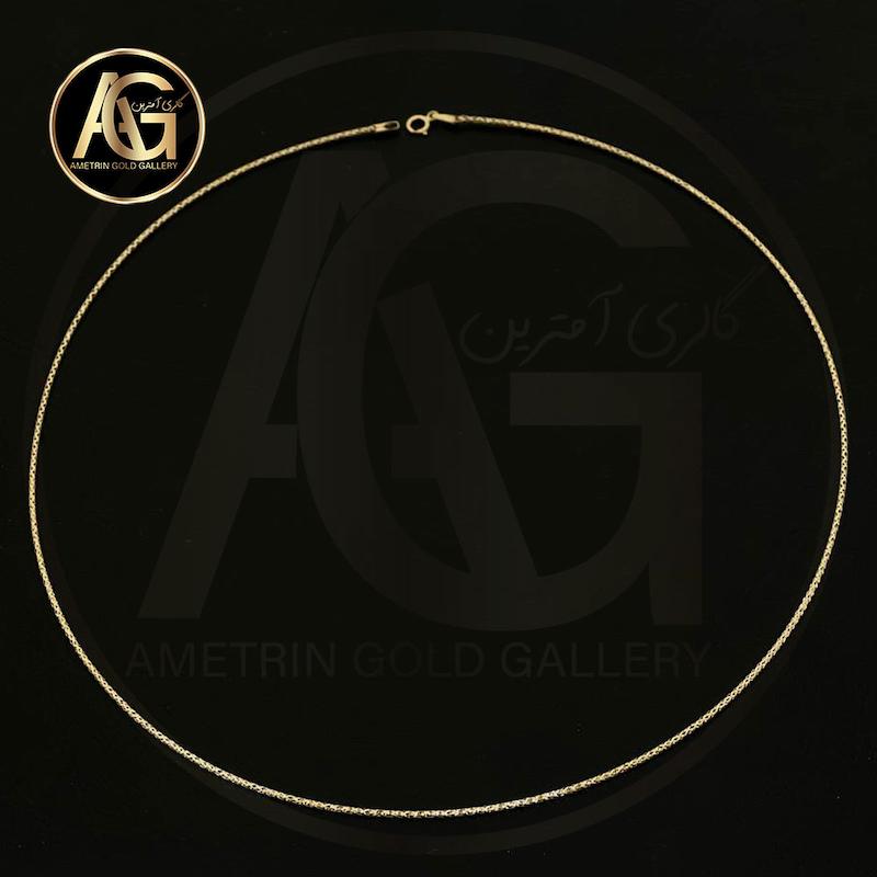 زنجیر زنانه طلا ۱۸ عیار طوق چوکر اکسترا لوکس گالری آمترین