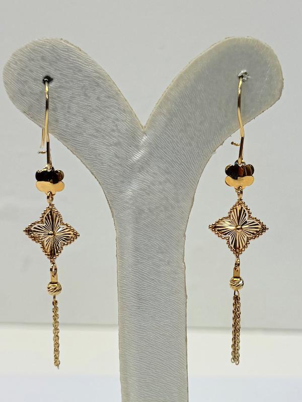 گوشواره زنانه طلا ۱۸ عیار کد02 گالری نوین