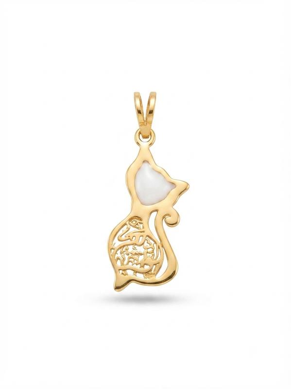 آویز بچگانه طلا ۱۸ عیار گربه ون یکاد نی نی طلا