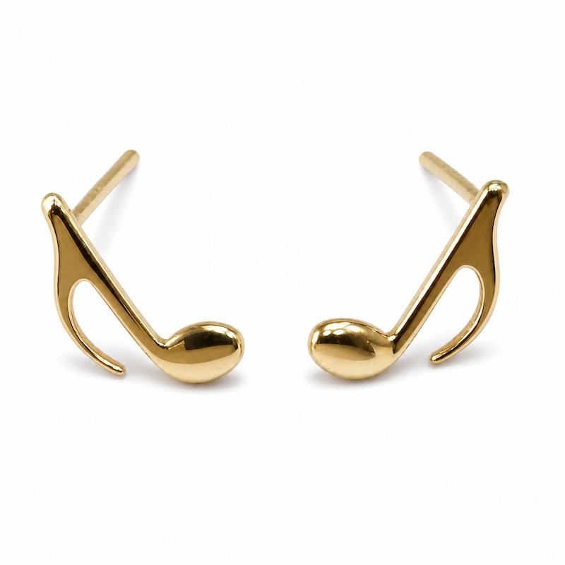 گوشواره زنانه طلا ۱۸ عیار گوشواره میخی نوت گالری طلای دایانا