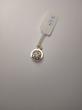 آویز زنانه طلا ۱۸ عیار آویز طلای ۱۸عیار دور طلا گوی نگین دار زرکیاوان