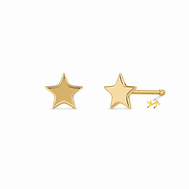 گوشواره زنانه طلا ۱۸ عیار ستارک گالری طلای پرستیژ