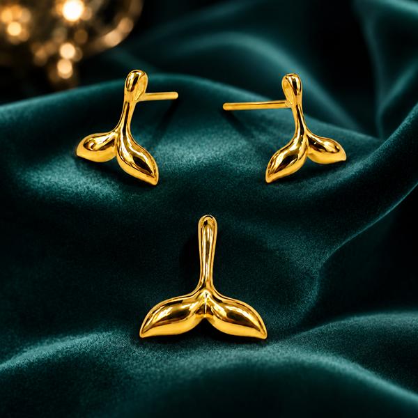 زنانه نیم ست طلا ۱۸ عیار نیم ست  طلا طرح دم وال گالری طلای روژمان