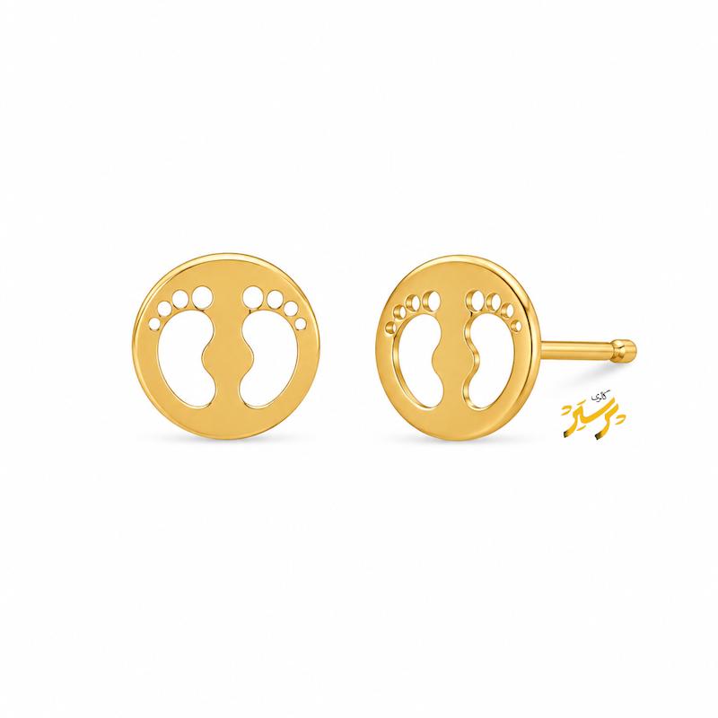 گوشواره زنانه طلا ۱۸ عیار آوا گالری طلای پرستیژ