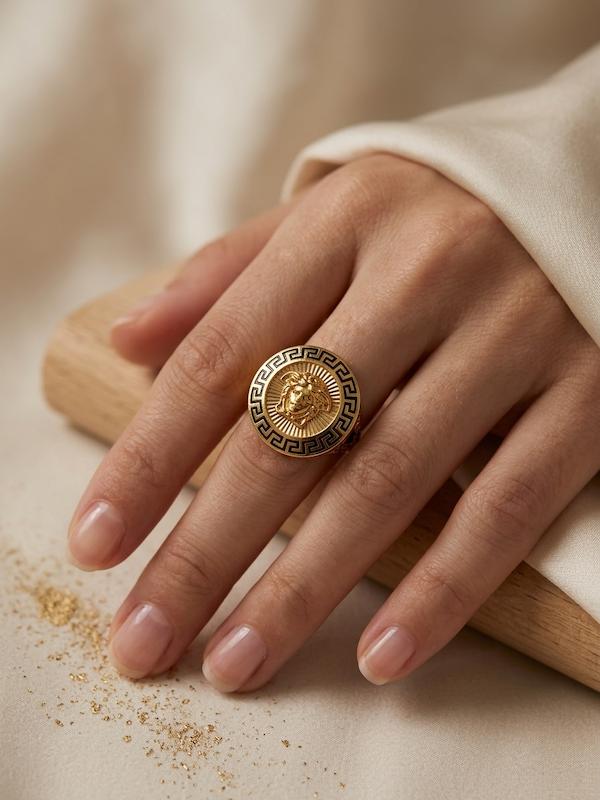 انگشتر طلا ۲۴ عیار انگشتر ورساچ (بدون اجرت) گالری طلای رز