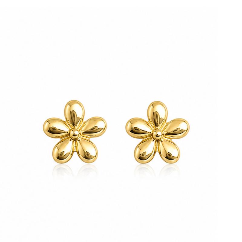 گوشواره زنانه طلا ۱۸ عیار لوکس۶۶۵٧ گالری طلای شفیع