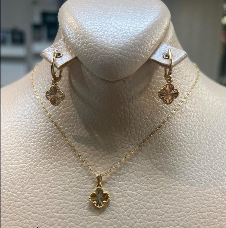 زنانه نیم ست طلا ۱۸ عیار نیمست ونکلیف بدون زنجیر Zhofil.gold