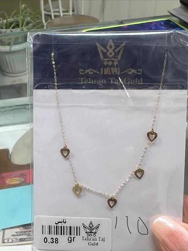 گردنبند زنانه طلا ۱۸ عیار گردنبند آویز دار مستحکم Zhofil.gold