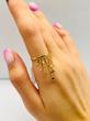 انگشتر زنانه طلا ۱۸ عیار انگشتر شرابه ای گالری دکترگلد