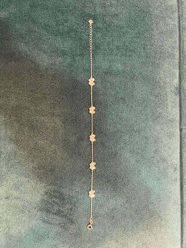 دستبند زنانه طلا ۱۸ عیار تراش پروانه گالری طلای مرادی