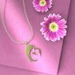 آویز زنانه طلا ۱۸ عیار مادر و کودک کد AMa-001 مدوپد