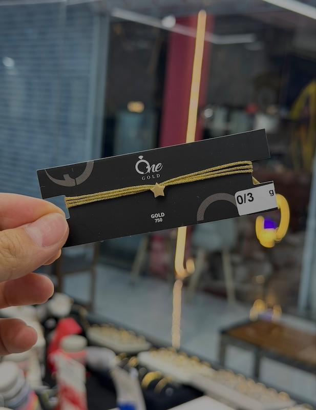 دستبند طلا ۱۸ عیار دستنبد كادويي ستاره گالری سین سین