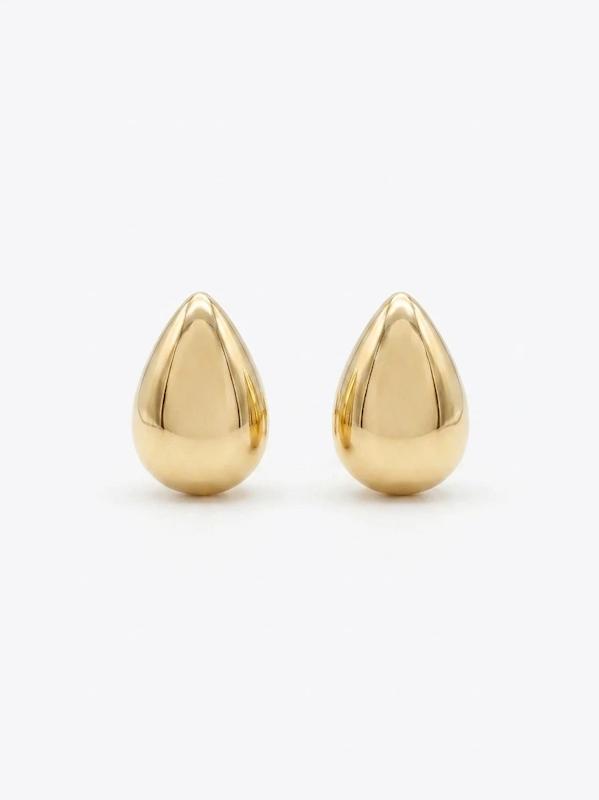 گوشواره زنانه طلا ۱۸ عیار گوشواره اشکی گالری مینا‌جان