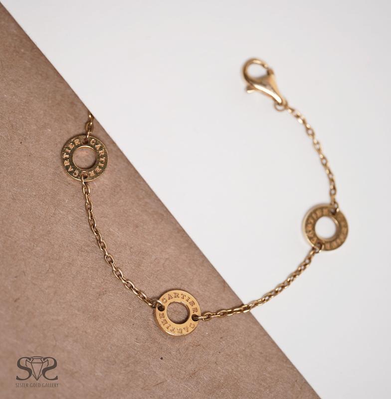 دستبند زنانه طلا ۱۸ عیار دستبند طلا بولگاری کد s-332 گالری طلا سیستر