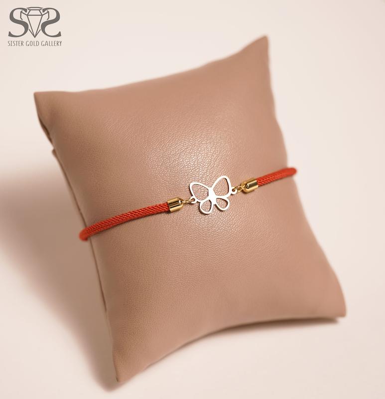 دستبند زنانه طلا ۱۸ عیار دستبند طلا طرح پروانه کد s-1665 گالری طلا سیستر