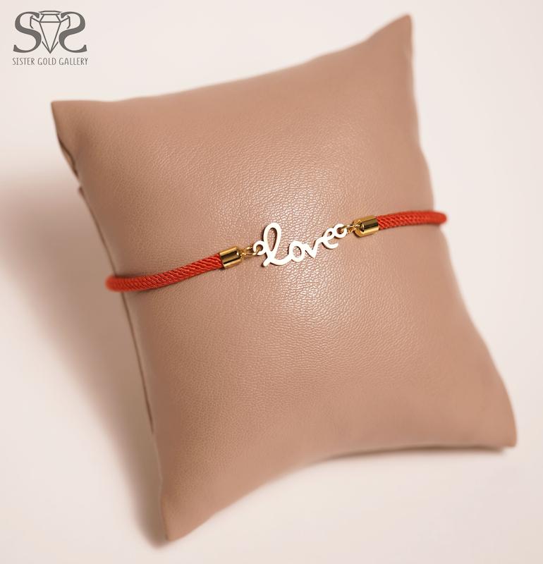 دستبند زنانه طلا ۱۸ عیار دستبند طلا طرح لاو کد s-1662 گالری طلا سیستر