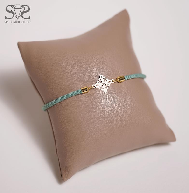 دستبند زنانه طلا ۱۸ عیار دستبند طلا طرح اسلیمی لوزی کد s-2250 گالری طلا سیستر