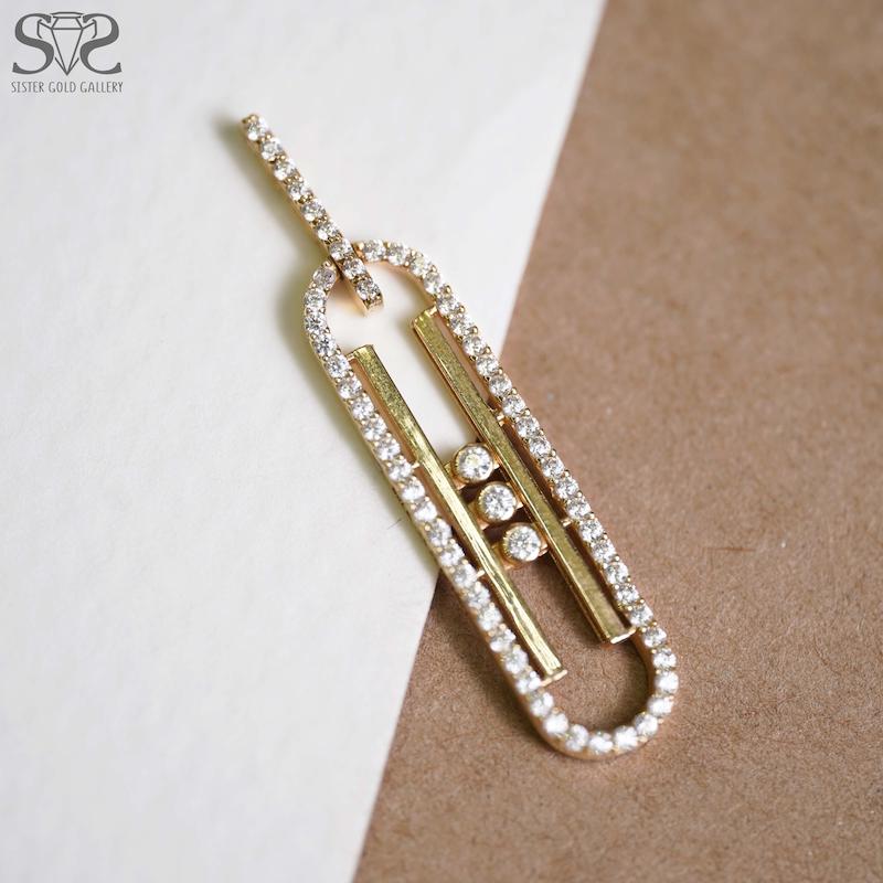آویز زنانه طلا ۱۸ عیار پلاک طلا مسیکا کد s-2105 گالری طلا سیستر