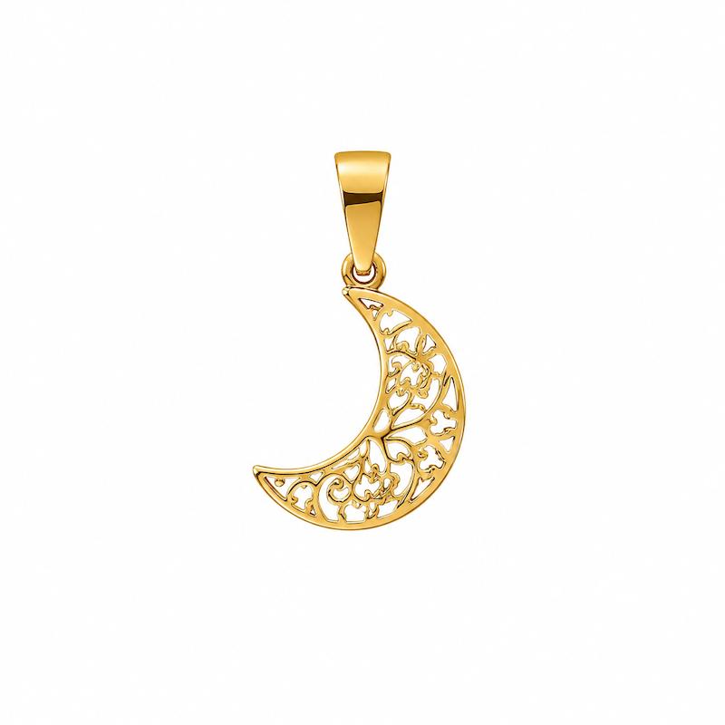 آویز زنانه طلا ۱۸ عیار ماه گالری طلا سرور گلد