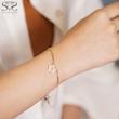 دستبند زنانه طلا ۱۸ عیار دستبند طلا ستاره آویز کد s-1748 گالری طلا سیستر