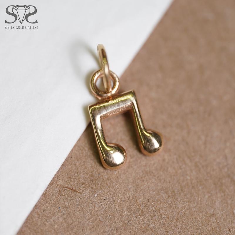 آویز زنانه طلا ۱۸ عیار پلاک طلا نوت کد s-645 گالری طلا سیستر