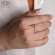 انگشتر زنانه طلا ۱۸ عیار انگشتر طلا ضربدری نقطه کد s-2233 گالری طلا سیستر